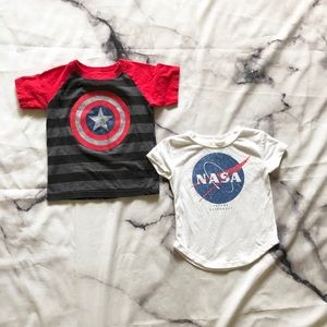 Toddler NASA Shirt bundle
